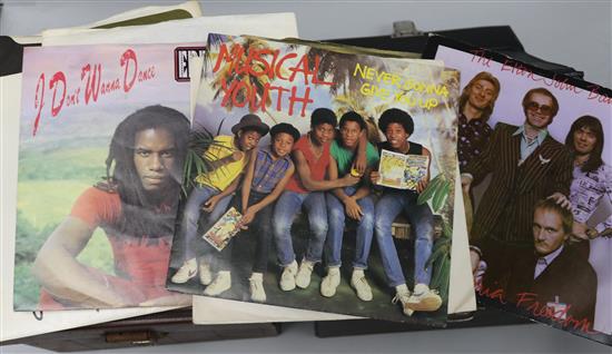 Three boxes of records